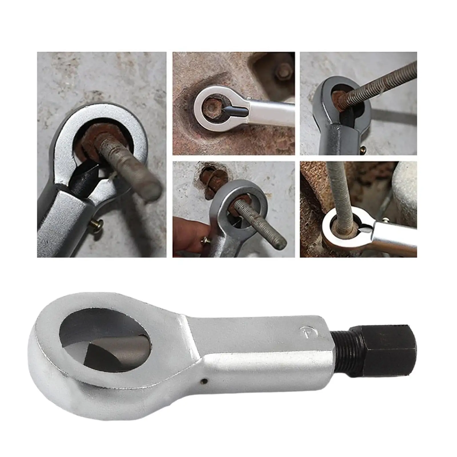 Heavy Duty Nut Splitter, Stuck Nut Remover Extractor Tool Rust Nut Splitter Adjustable Breaker Remover Tool