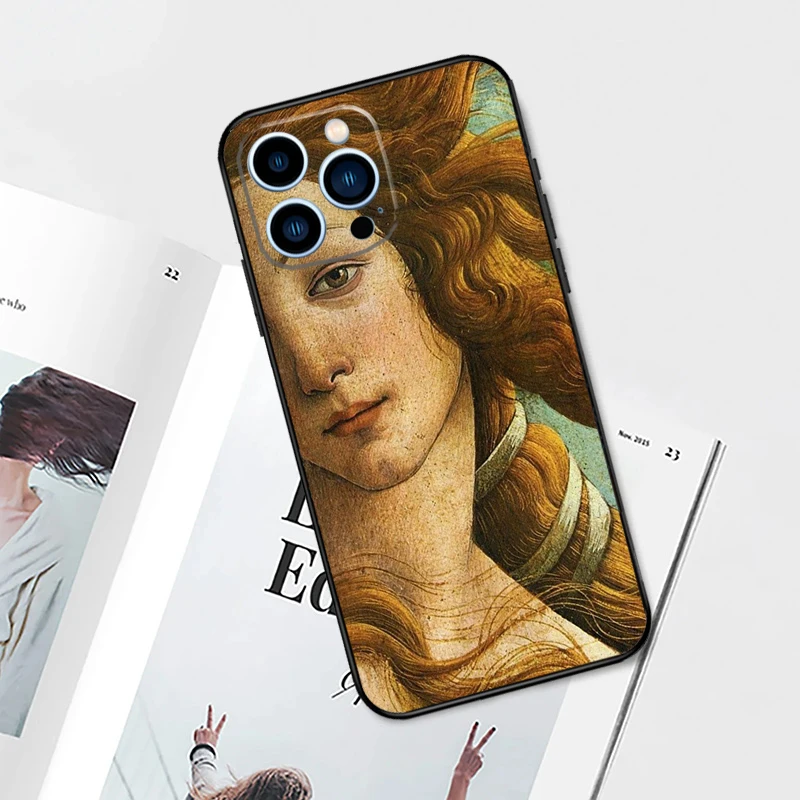 Sandro botticelli Renaissance art Case For iPhone 17 Pro Max 11 14 15 16 Pro Max 12 13 mini 16 Plus 16e 17 Air Phone Cover — view 3