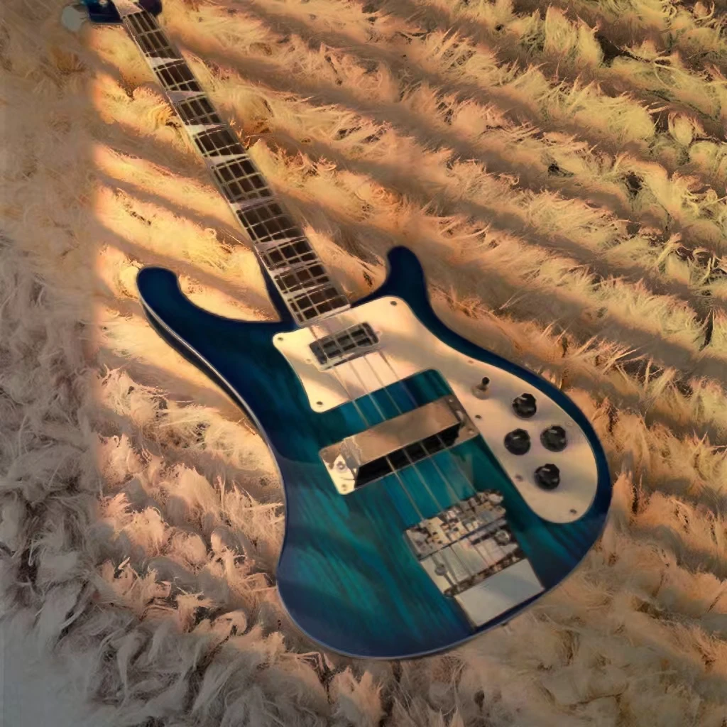 Basso Elettrico A 4 Corde Deluxe Midnight Blue Standard Personalizzato In Fabbrica