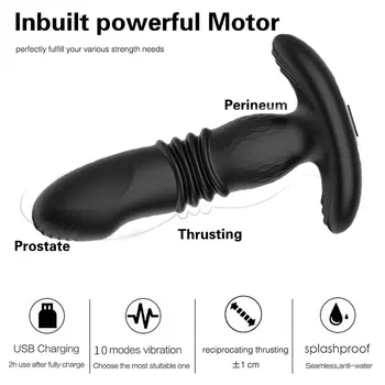Prostate Massager Rotating Anal Vibrator Male Masturbator Butt Plug Vibrators Sex Toys For Men Backyard Plug Prostate Stimulator 2