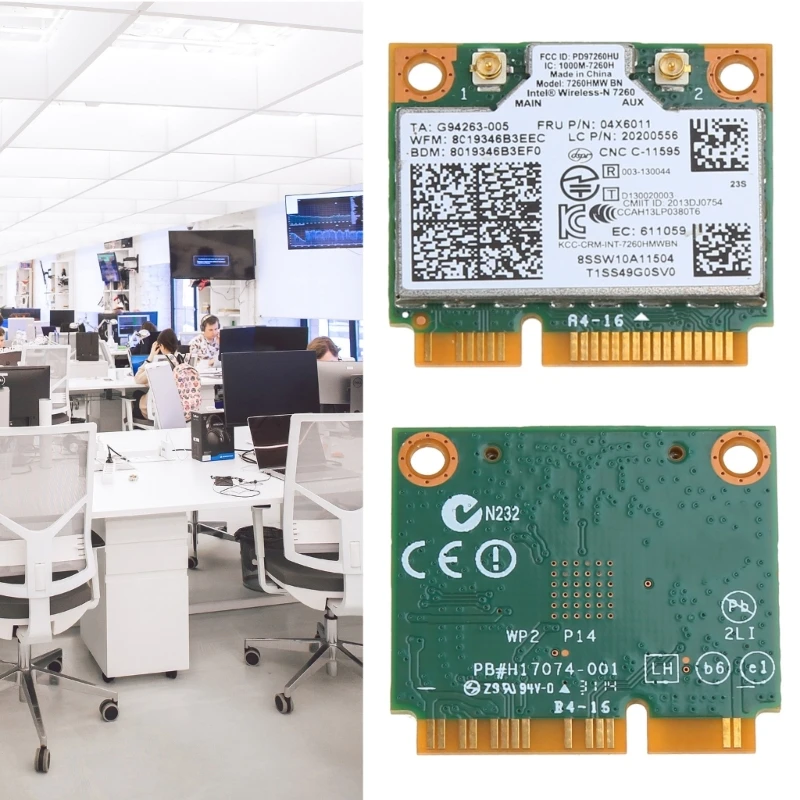2.4Ghz 7260HMWBN Mini PCIE Wireless Wifi Networks Card for ThinkCentre M93 M93p E440 E540 S440 S540 Laptop Accessories P9JB