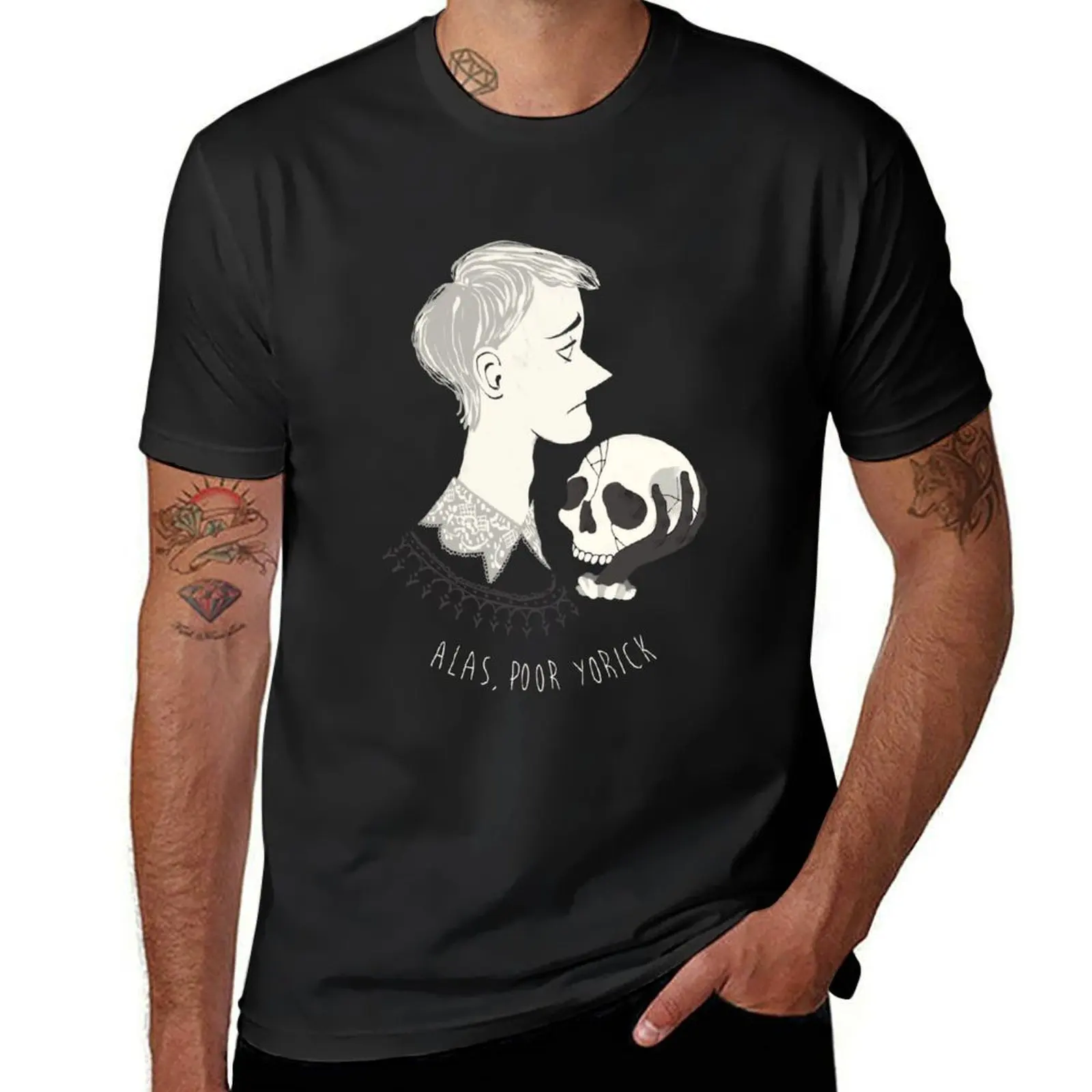 

Shakespearean pattern - Hamlet T-Shirt korean fashion boys whites mens cotton t shirts