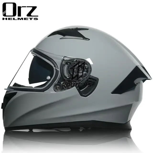 Orz Four Seasons Full Face Motorcycle Helmet With Double Visor Lens Racing  Motocross Motorcycle Casco Moto Capacete DOT Approved|Helmets| - AliExpress