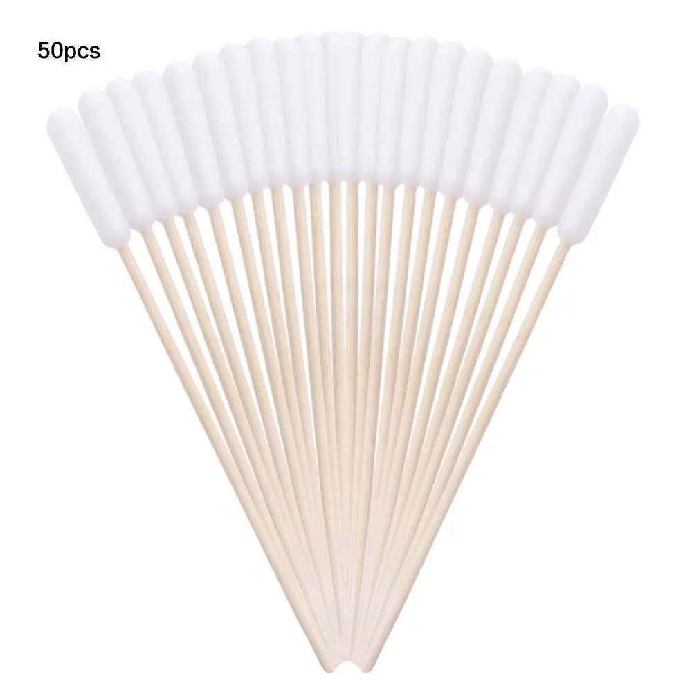 50pcs 15cm Pet Cotton Swabs Disposable Dirt Removal Cotton Swabs Dog Wash Ear Stick Single-head Pet Ear Cleaning