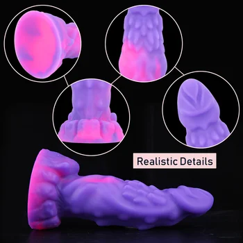 Realistic Dildo Strong Suction Cup Dildo Prostate Massager Small Anal Butt Plug Silicone Dragon Dildo Sex Toys for Women 6
