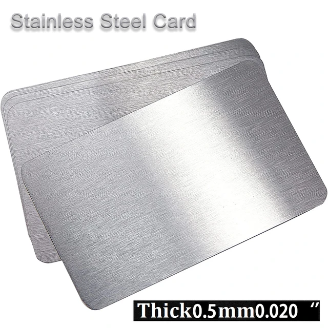 sublimation metal business cards laser engraved