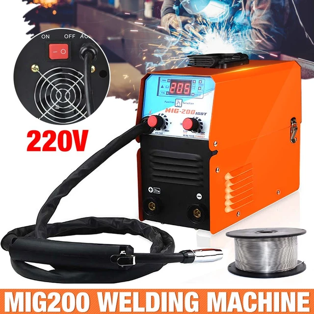 Soldador MIG, 200 Amp 3 en 1, 220V DC TIG/MIG/MMA Máquina de soldadura -  China Soldador MIG, máquina de soldadura MIG