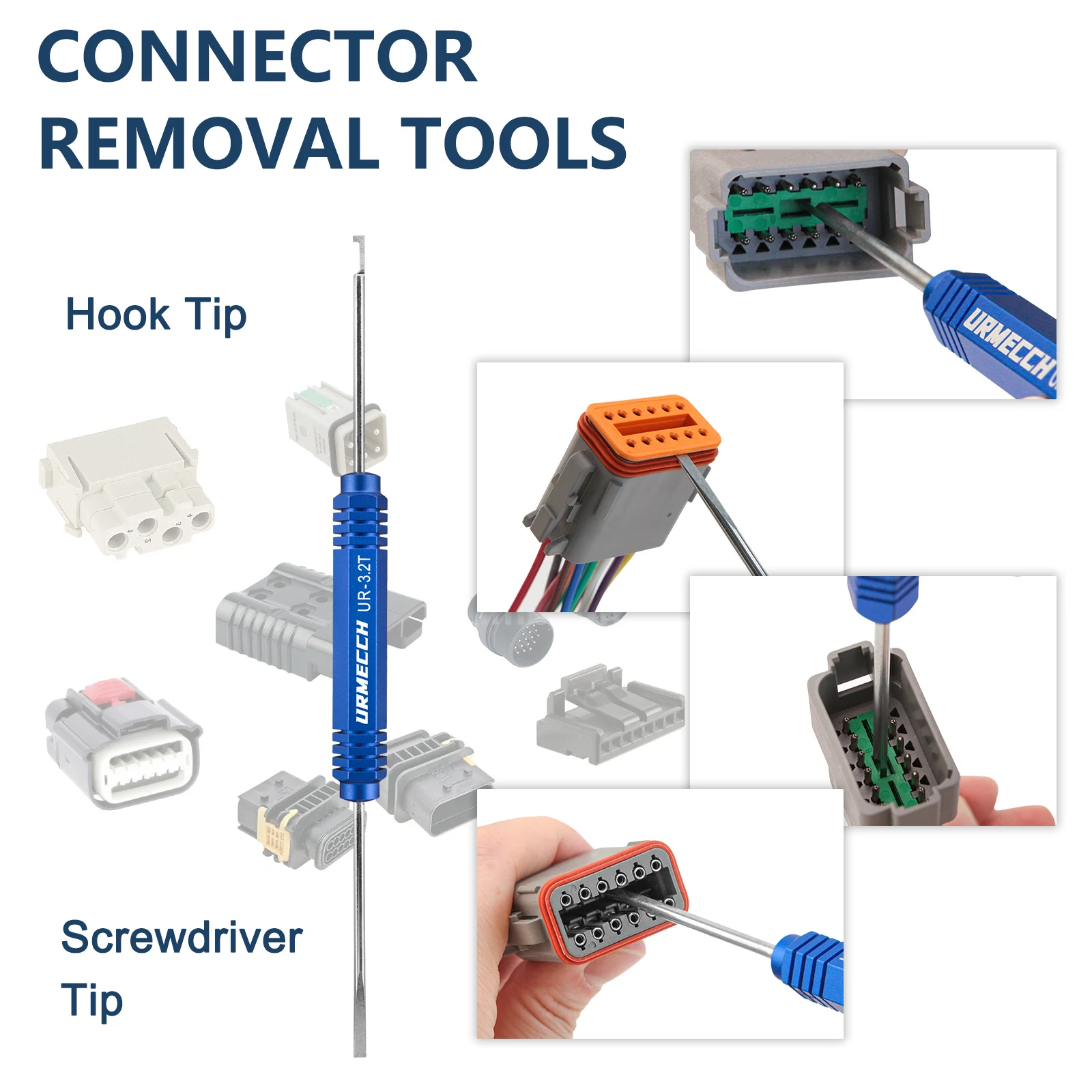 Car Terminal Tools Pin Removal Tool Terminal Release Tool Kit Deutsch DT DTM DTP and HD Series Connectors