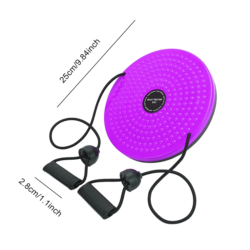 Waist Twisting Disc with Handles Ab Twister Board Massage Foot Sole Waist Trainer for Exercise Body Shaping