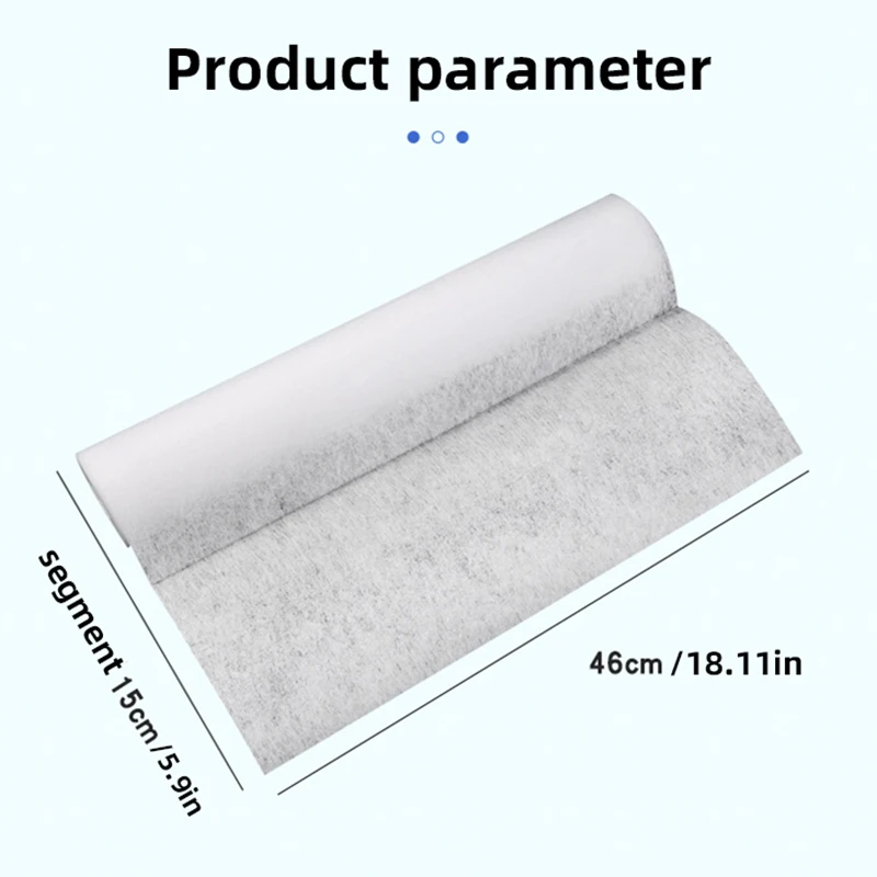 Disposable Oil Suction Paper Kitchen Range Hood Oil Suction Paper Filter Membrane Cooking Kitchen Baking Tool 46X10Cm