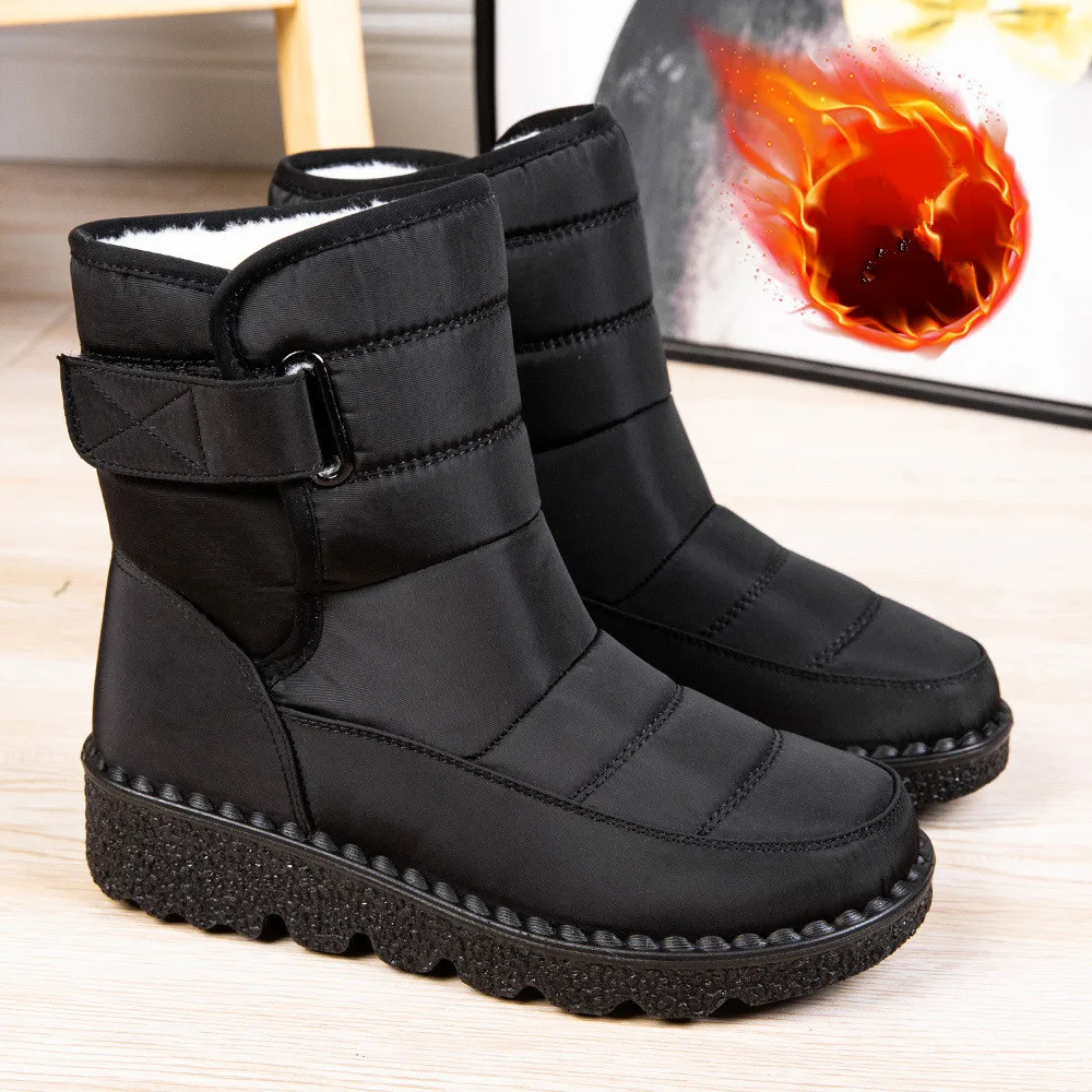 Fashion-Snow-Boots-Waterproof-Warm-Non-slip-for-Woman-Shoes-Platform ...