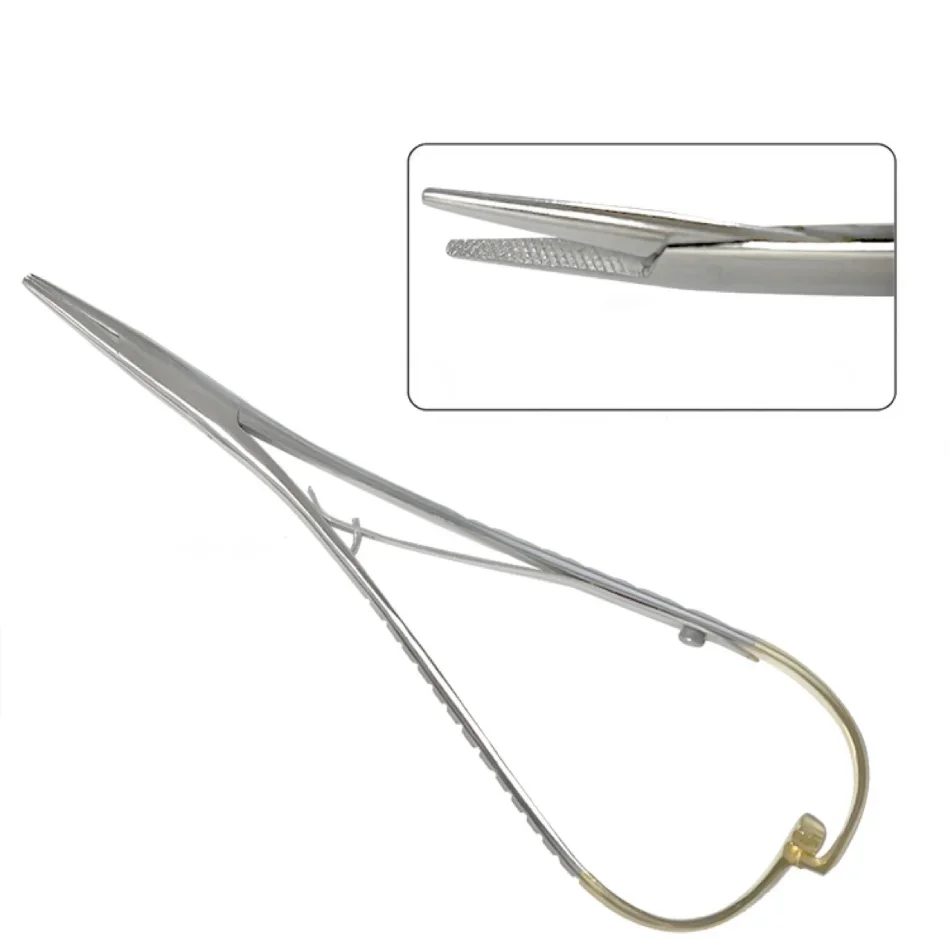 

1pcs Dental Mathieu Needle Holder Standard 14cm Forceps Plier Dental Surgical Instruments Dental Plier