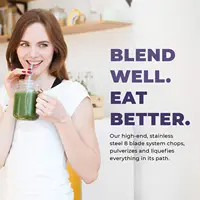 Commercial Blender - 64oz Countertop Blender 1800 Watts - High Performance, High Powered Professional Blender and Foo 2