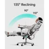 Ergonomic Office Chair with 3D Adjustable Armrests, Adjustable Lumbar Support High Back for Computer Chair, Big and Tall Mesh 6