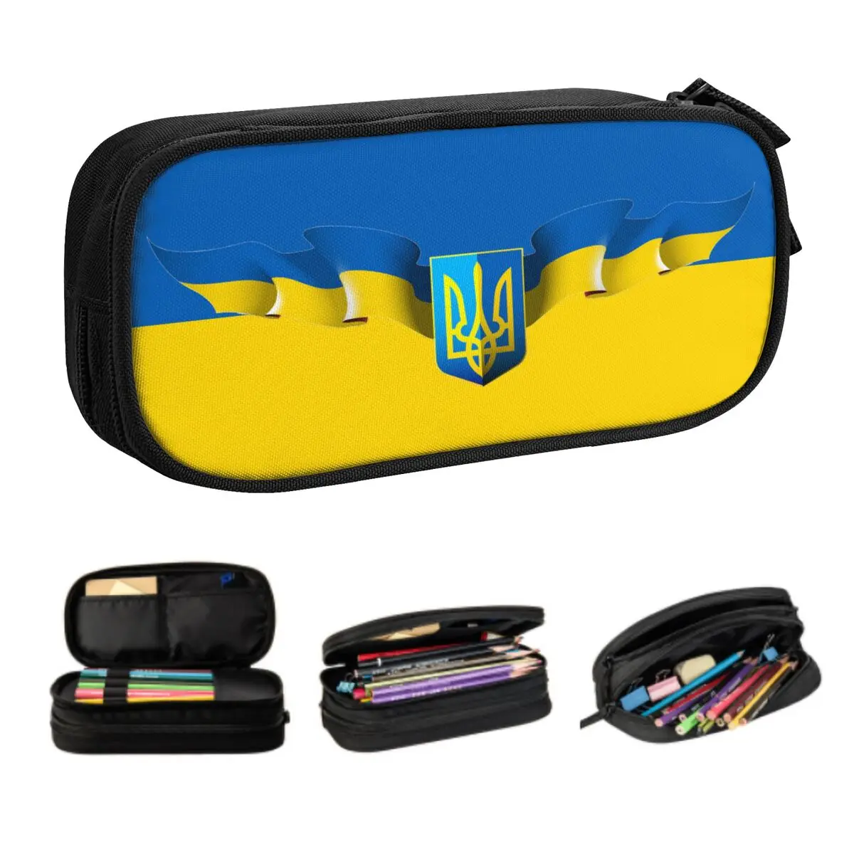 

Флаг Украины, индивидуальные технические Чехлы большой емкости, украинский герб для студентов, канцелярские товары