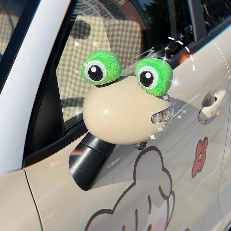 

Car Personality Creative Car Rearview Mirror Cute Three-dimensional Frog Eyes Decoration Stickers Car Accessories Interior
