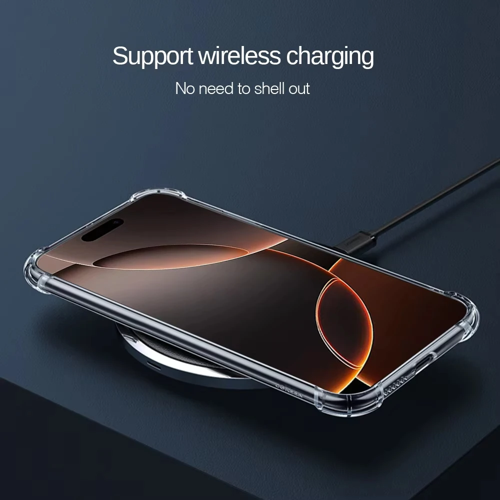 Shockproof Clear Silicon Phone Case Cover