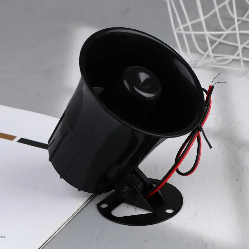【M】1/2/3Pcs DC 12V 트레블 사이렌 경적 야외 경보 사이렌 알람 스피커 경보 시스템용 유선 시끄러운 경보 경적 110dB