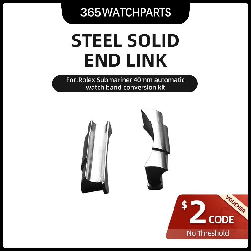 Testa Di Particelle D'Acciaio Di Conversione Del Cinturino Dell'Orologio Per Rolex Submariner 40Mm Kit Di Collegamento Finale Di Conversione Del Cintu