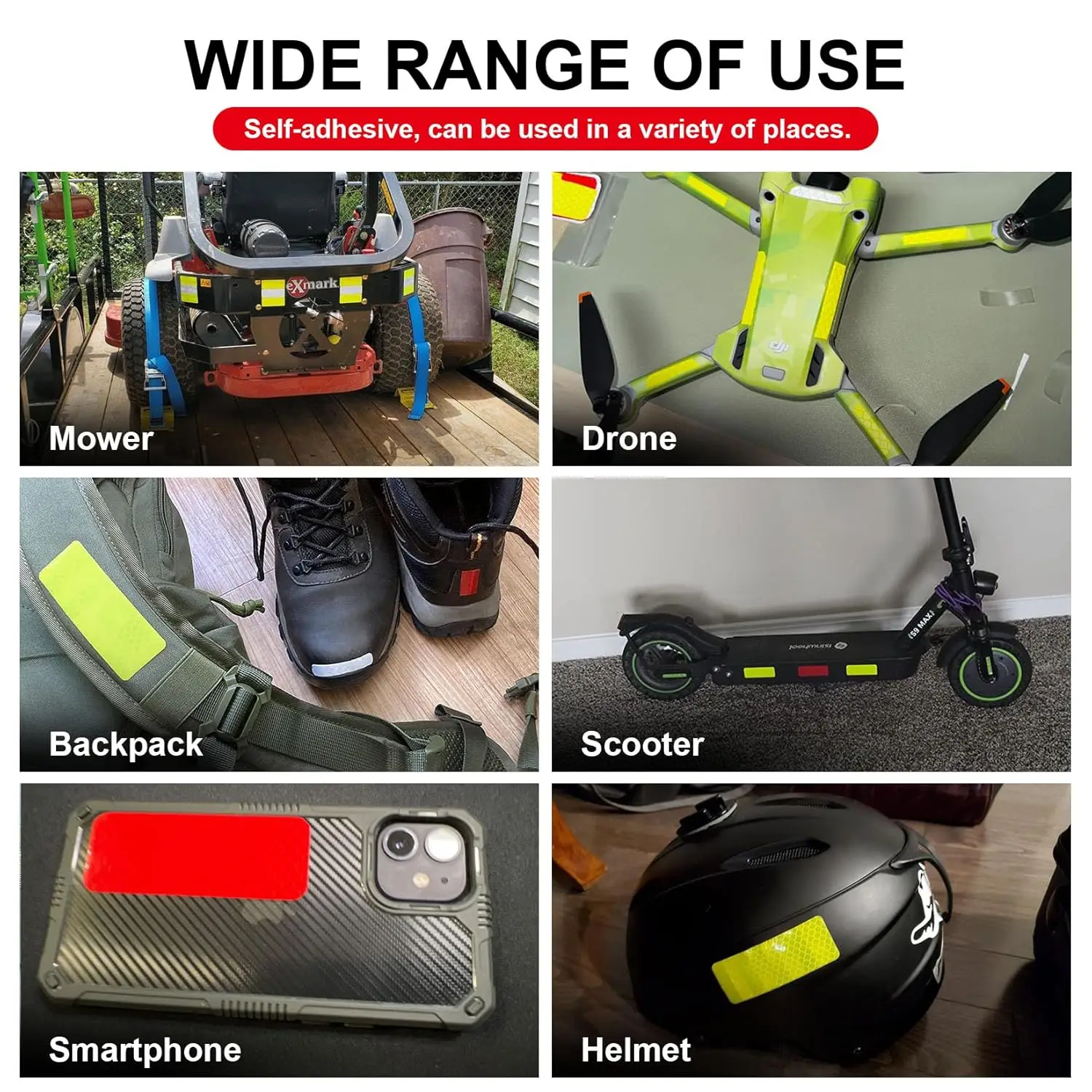 Car Motorcycle Bumper Reflective Safety Strip Stickers Enhance Night Driving Security Style for Car Trailer Bike 10pcs/set
