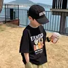 Boys' Summer Short Sleeve T-shirt New Small And Medium Children's Round Neck Top Children's Casual Versatile Half Sleeve Fashion 5