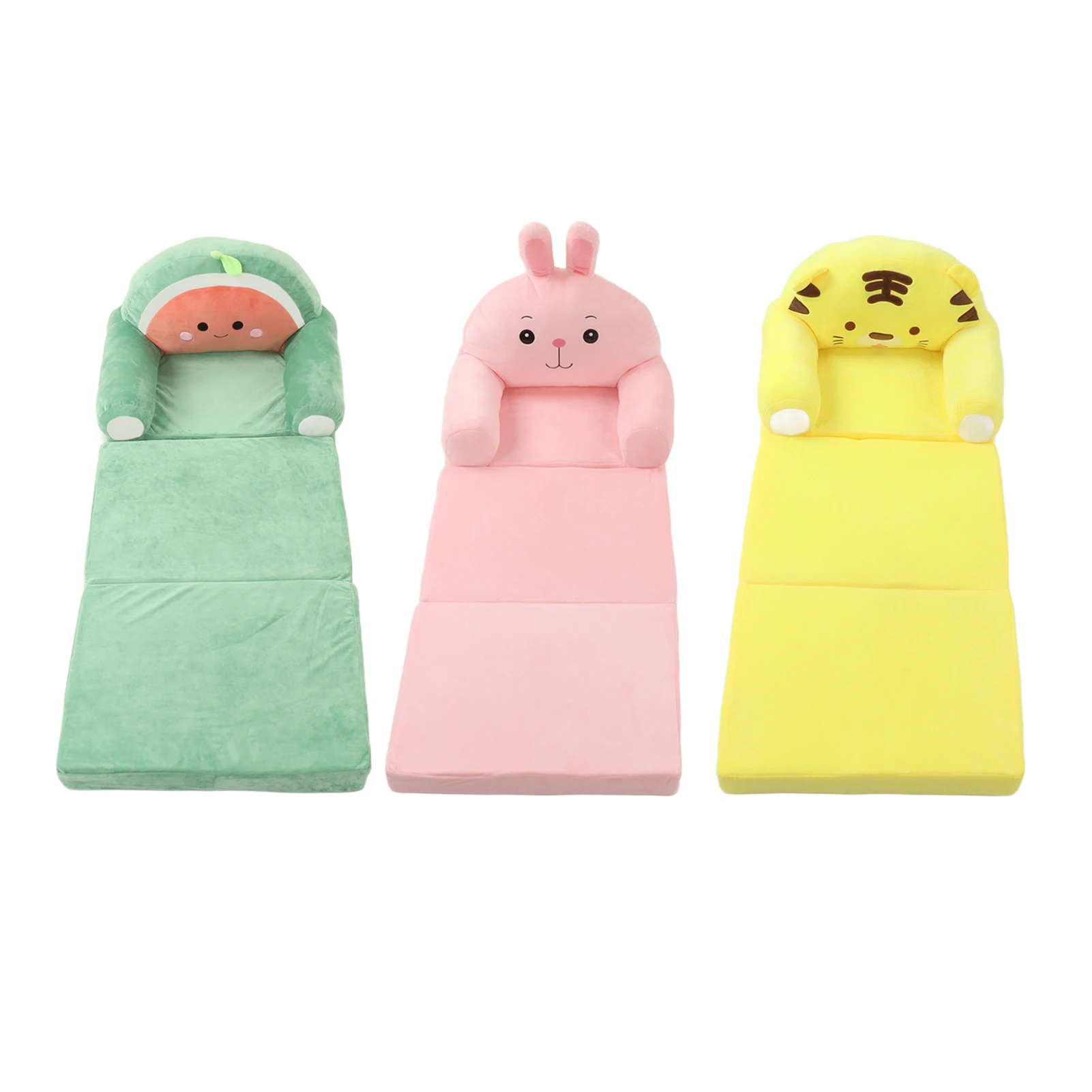 Children Foldable Sofa Bed Comfortable Wide Armrest 2 in 1 Washable Cartoon Foldable Kids Sofa for Living Room: 3 - 5 Days Free Delivery UK