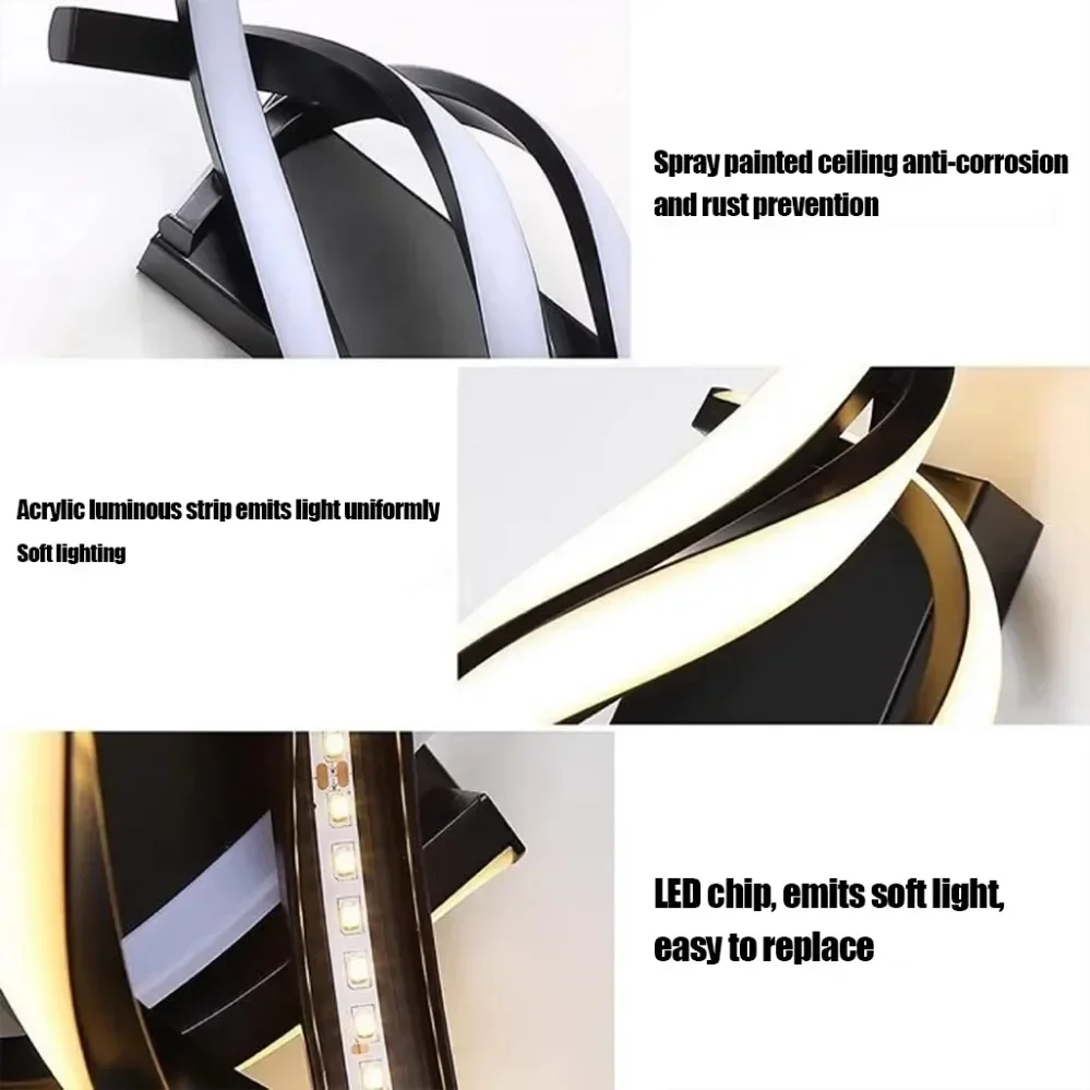 وحدة إضاءة جدارية LED حديثة، مصباح خطي لتزيين المن...