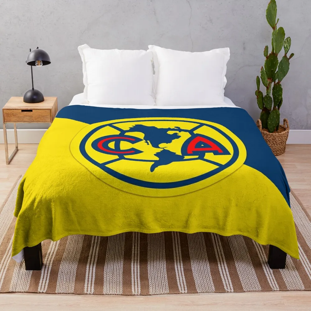 

Club America Throw Blanket For Sofa Thin Fluffy Blankets Large Thin Blanket