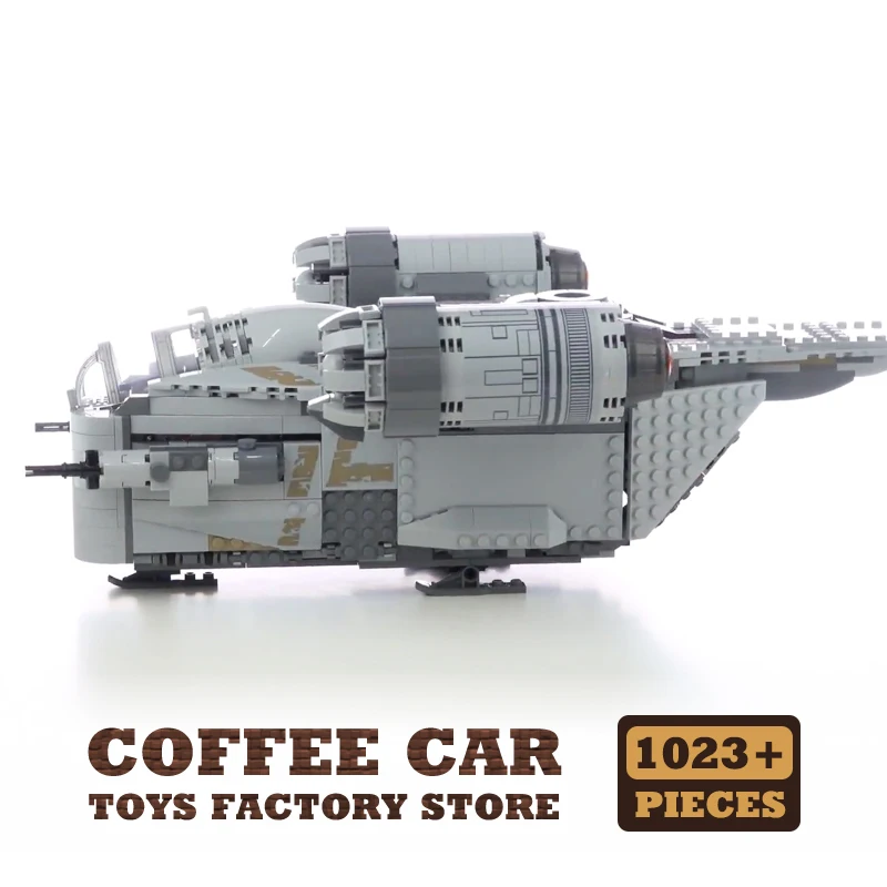 thumbnail image 1 of 1023 piezas de ladrillos de nave espacial de película de ciencia ficción, juego MOC, modelo de bloques de construcción de nave espacial Star Plan, juguetes para niños, regalos para niños adultos, 1 of 5