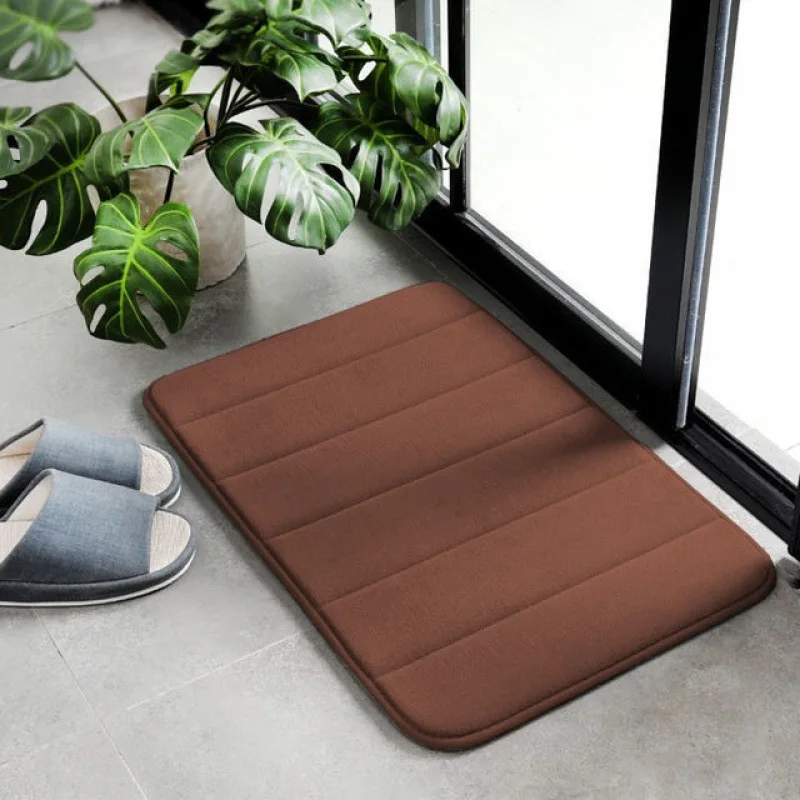 Bathroom Mat Home Bath Mat 12 Colors Super Absorbent Soft Memory Foam Floor Bedroom Toilet Floor Shower Rug Decor