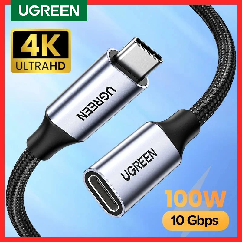 

Кабель-удлинитель USB-C (штекер)/USB-C (штекер) Ugreen, для Nintendo Switch, MacBook Pro, Google Pixel 3, 2