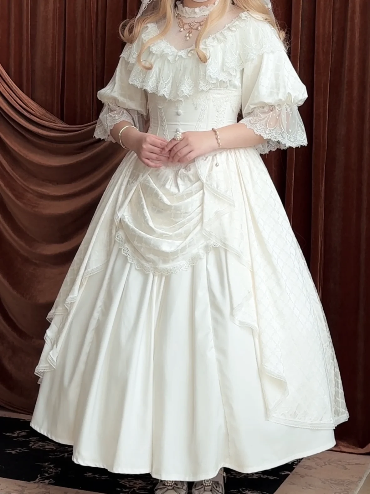~Awaken~Classic Lolita Skirt Vintage Fishbone Lolita SK by Muppet Mind Ben-Pre-order