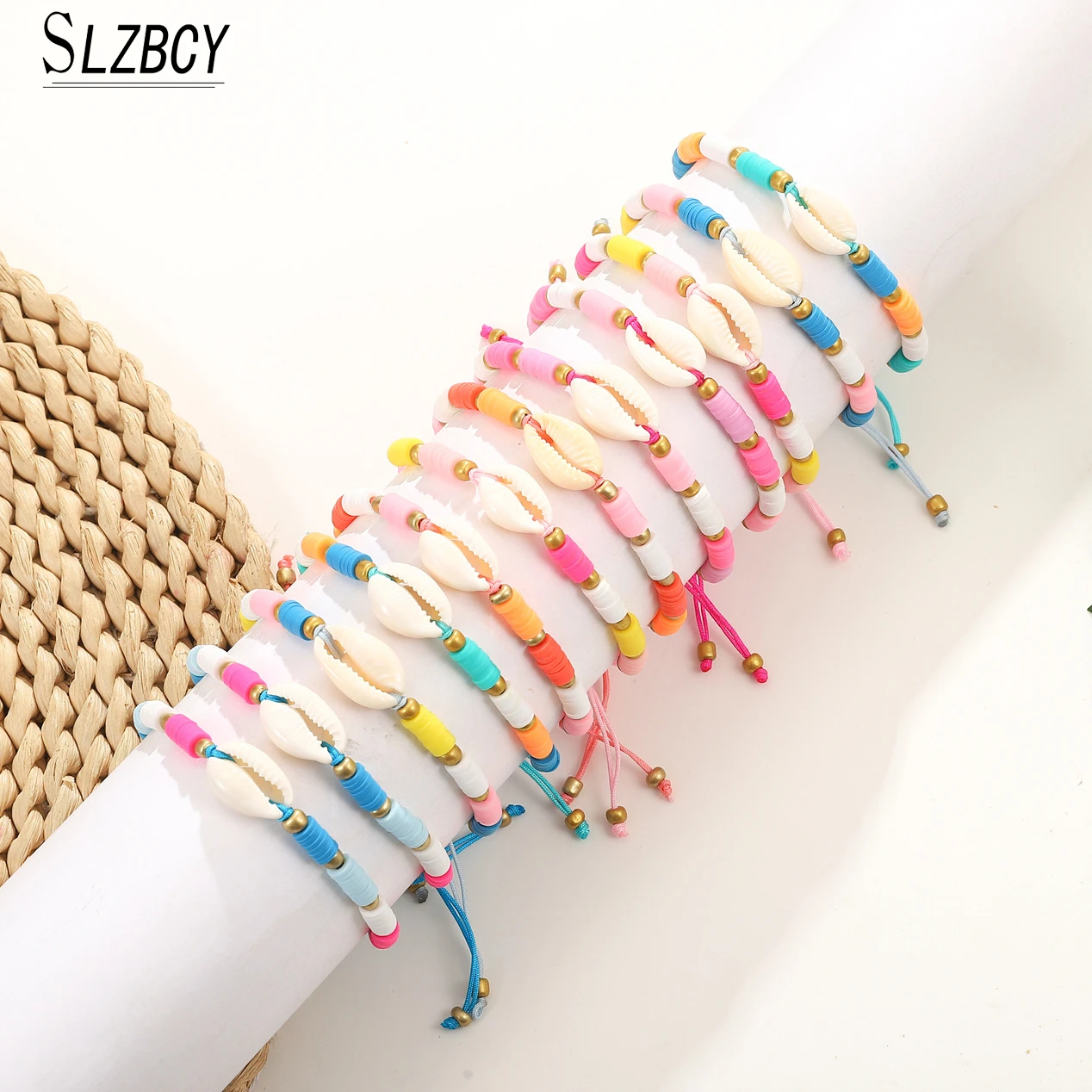 

12pcs Bohemia Shell Chain Anklet Sets For Women Handmade Adjustable Woven Bracelet & Bangle Trendy Summer Beach Jewelry Gift New