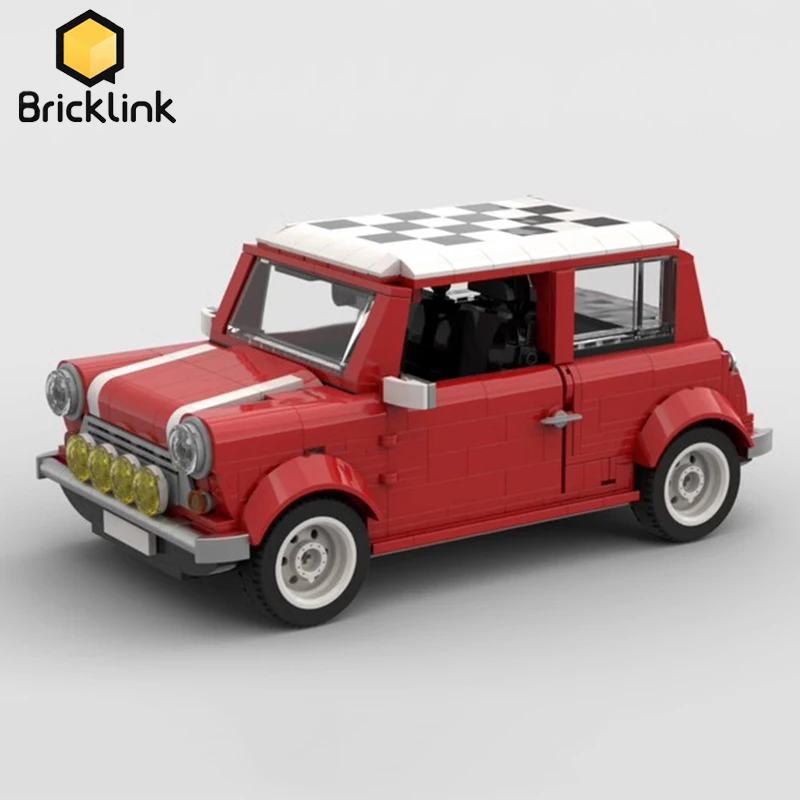 

Bricklink креативный эксперт MOC мини медный ралли мод технический автомобиль 10242 комплектов строительные блоки игрушки для детей Рождественский подарок
