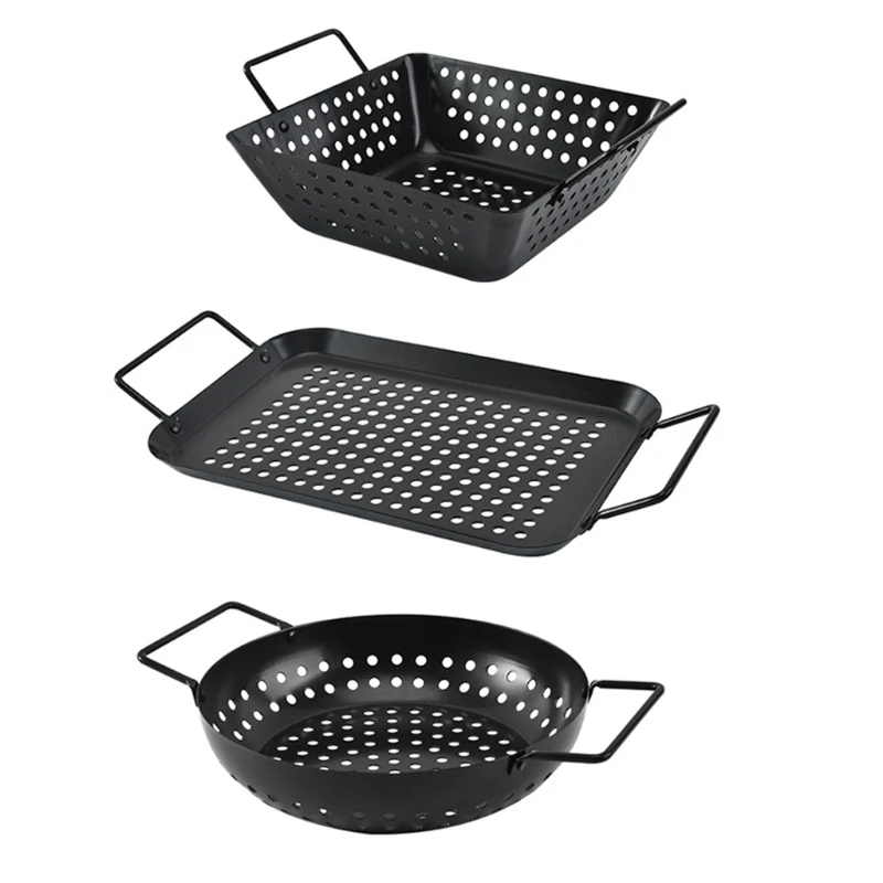 

BBQ Grill Baskets BBQ Accessory for Outdoor Grilling of Meats Fruits