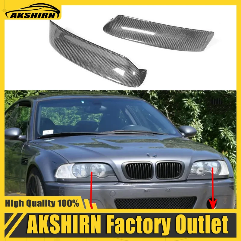 Carbon Fiber/FRP Car Front Bumper Lip Splitters Aprons Flaps for BMW 3 Series E46 M3 Coupe 1999-2006 Bumper Trims Spoiler