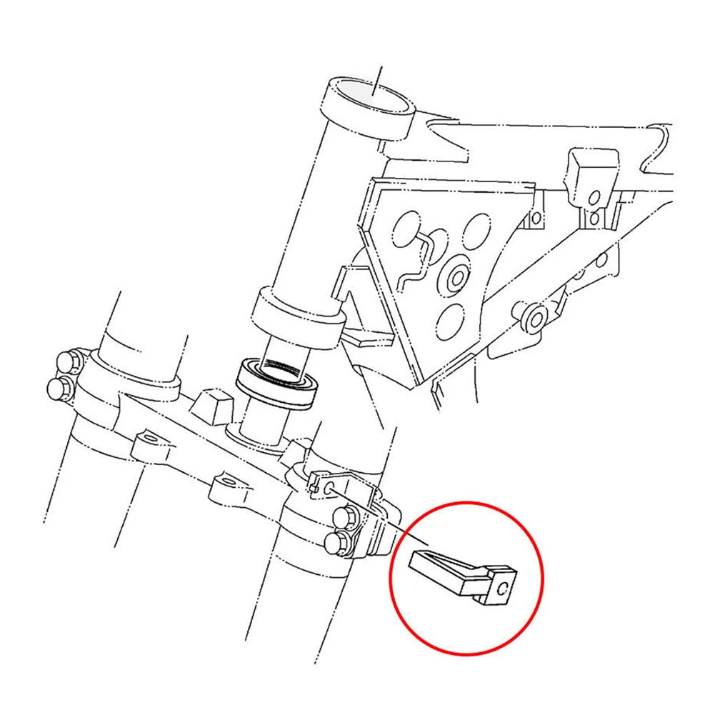 Front Brake Cable Clamp Line Guide For Yamaha YZ125 YZ250 YZ250F YZ80 85 TTR125/L/E/LE WR250F WR450F WR400F WR250 WR426F 1pc motorcycle brake cable clamp