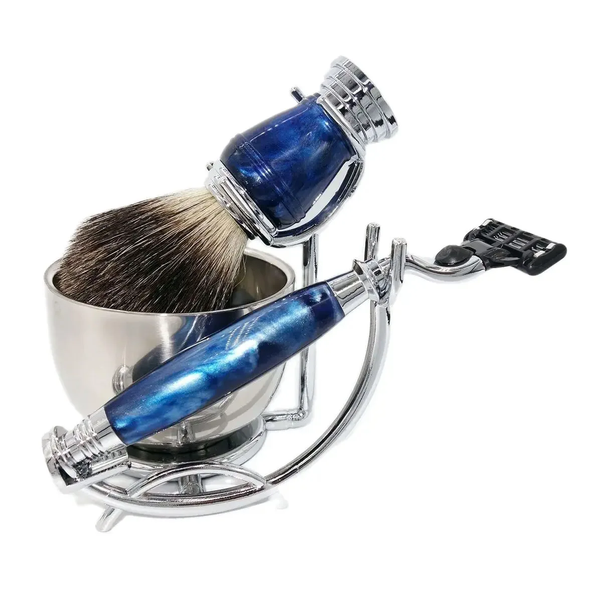 magyfosia-4-in1-men-professional-barber-shaving-machine-accessories-kit-with-reusable-mach-3-chin-shaver-razor-blade-clean-brush