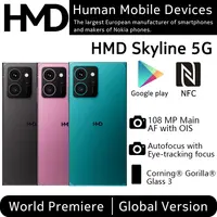 Nokia Classic Global Version HMD Skyline 5G Smartphone Snapdragon 7s Gen 2 108MP OIS AF Camera 4X Zoom 144hz Refresh Rate NFC 1