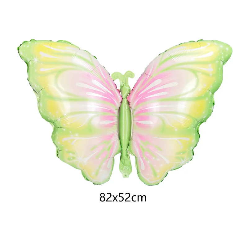 Elegant Pink Daisy and Butterfly Foil Balloons