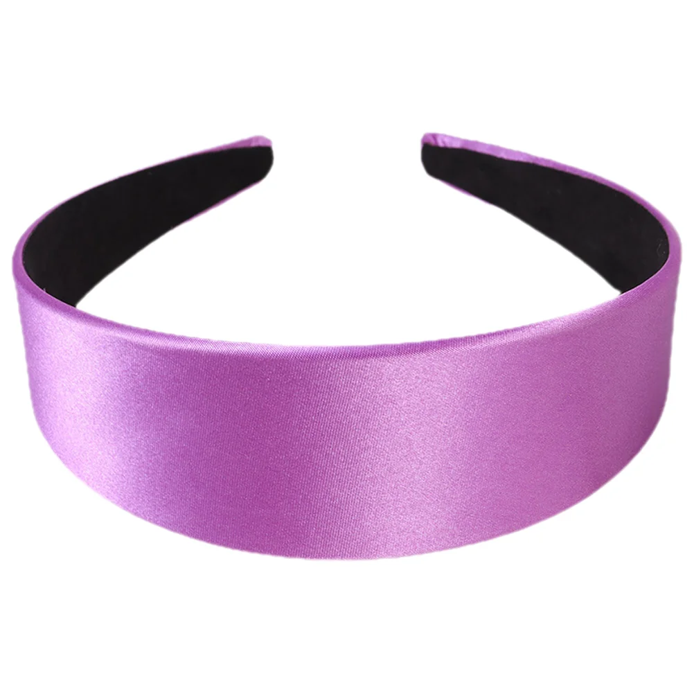 

Headgear Wide-brimmed Satin Headband Women's Tiara Headbands for Fabric Costume