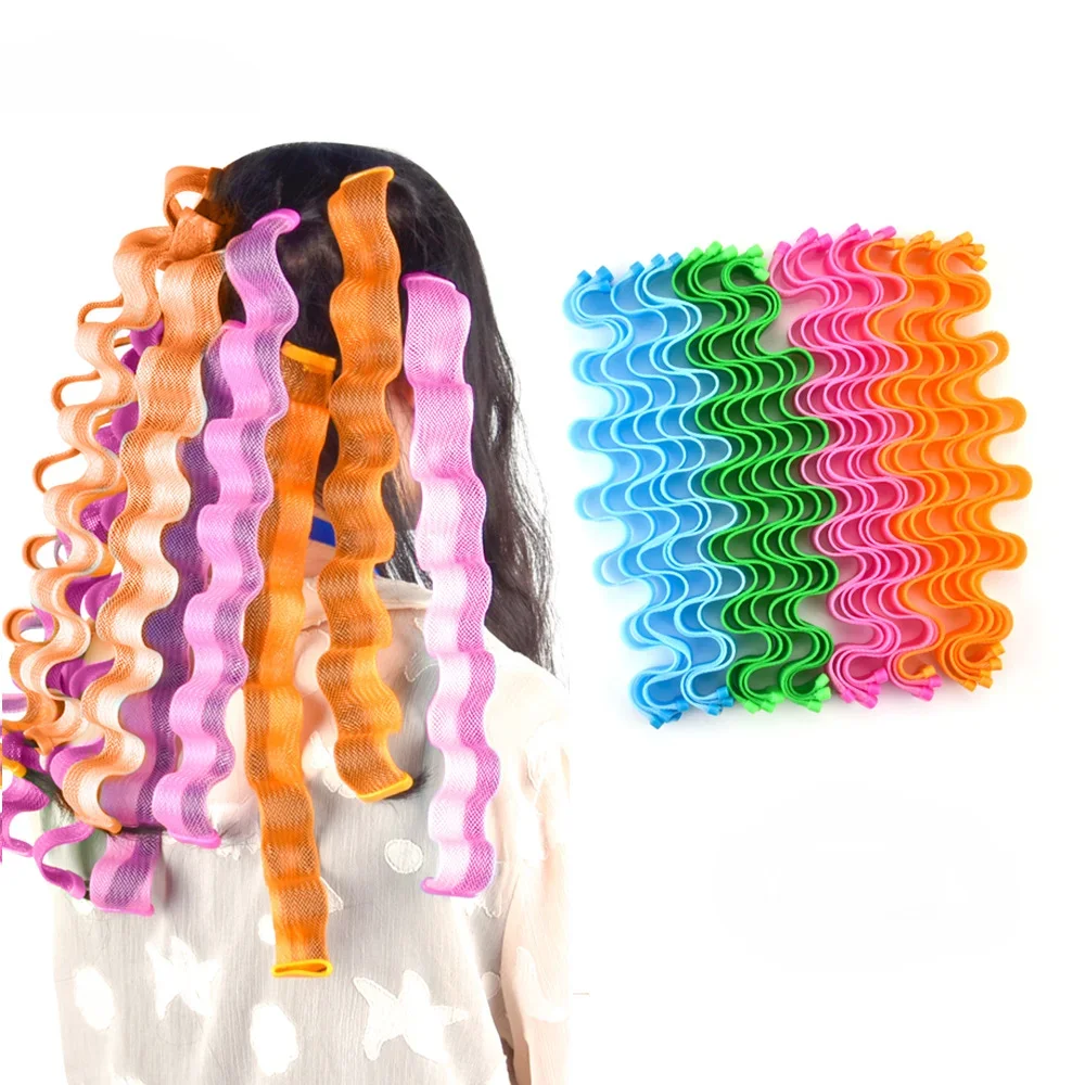 12Pcs Set Magic Hair Curler Heatless Hair Rollers Wave Formers Hairstyle Roller Sticks Curling Styling Tools Women