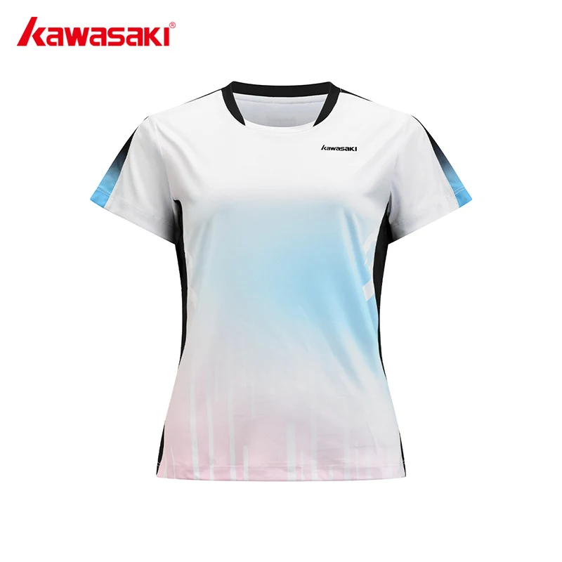Kawasaki Women T-shirts Wear Soft Quick Drying Women's T-shirt Short-sleeved T-shirt Shorts Badminton Wear Uniforms Competition
