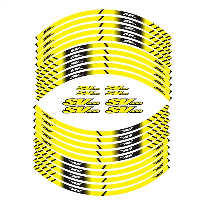 

For SUZUKI SV650 Motorcycle Parts Contour Wheel Decoration Decal Sticker - 2