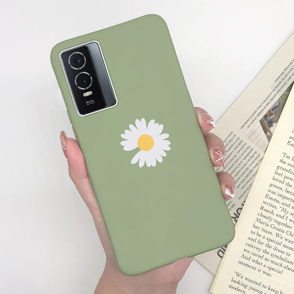 Enhanced Product Title:  
Matte Silicone Shockproof Anti-Slip Phone Case with Plant Heart Design