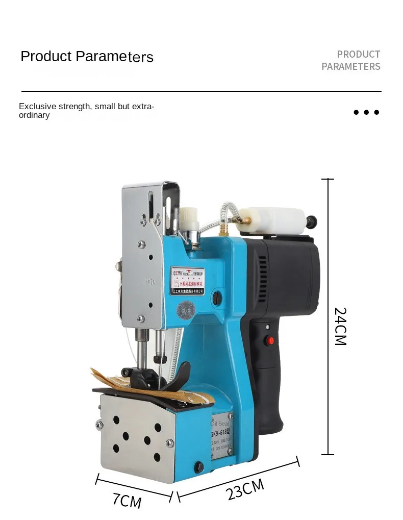 High Speed HandHeld Woven Bag Sewing Machine Electric Manual Sealing Machine Automatic Cut Cotton Thread 210W 2 Seea8addf3b9b4a5892e06c4a006f0dfcG