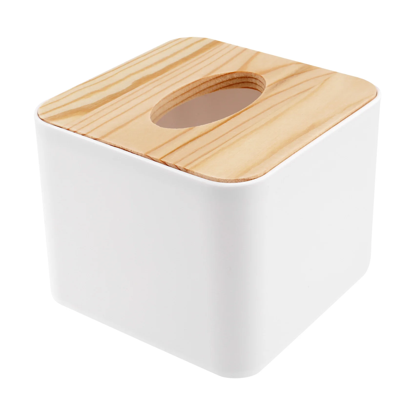 

Square Tissue Box Tissue Box with Wooden Lid Household Removable Mini Wooden Tissue Box