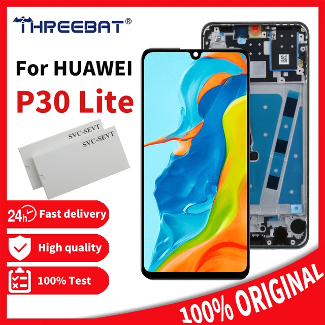 ECRAN + FRAME pour HUAWEI P30 LITE BLEU