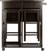 Suzanne 3-PC Set Space Saver Kitchen, Coffee Finish, 29.61x29.13x32.76 5