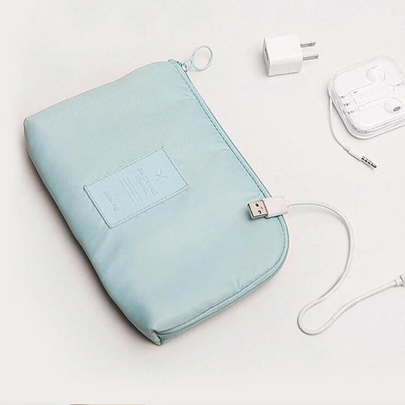 Travel Gadget Organizer Cable Bag Portable Digital USB Electronic Organizer Gadget Case
